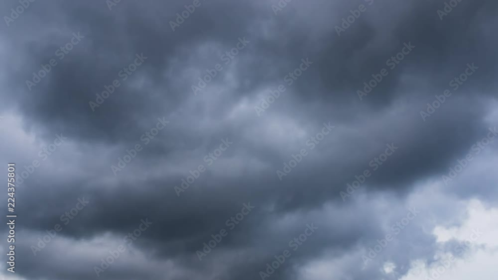 Black Storm Cloud Moving On Sky - Time Lapse Black Storm Cloud Moving On Sky - Time Lapse