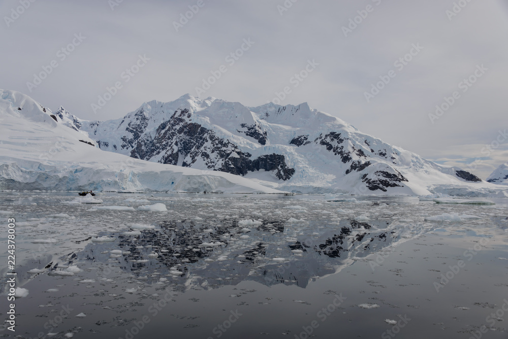 Antarctic landscape with reflection Antarctic landscape with reflection