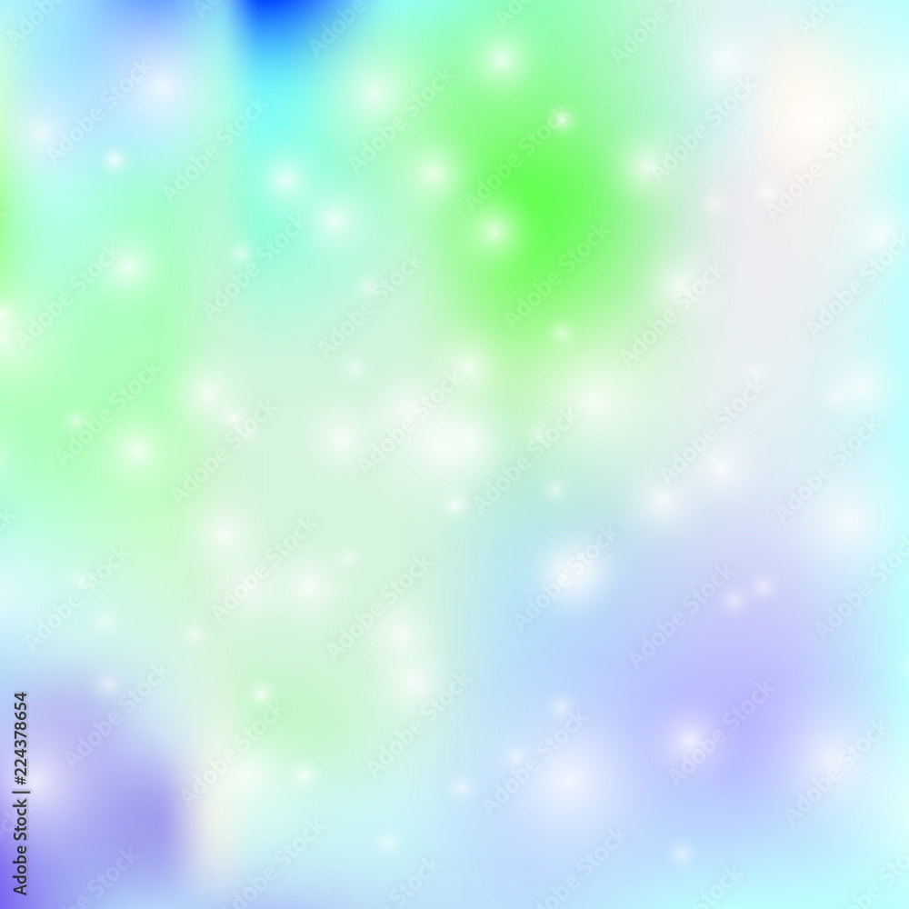 Vector Northern Lights Abstract Background with Snowfall. Vector Northern Lights Abstract Background with Snowfall.