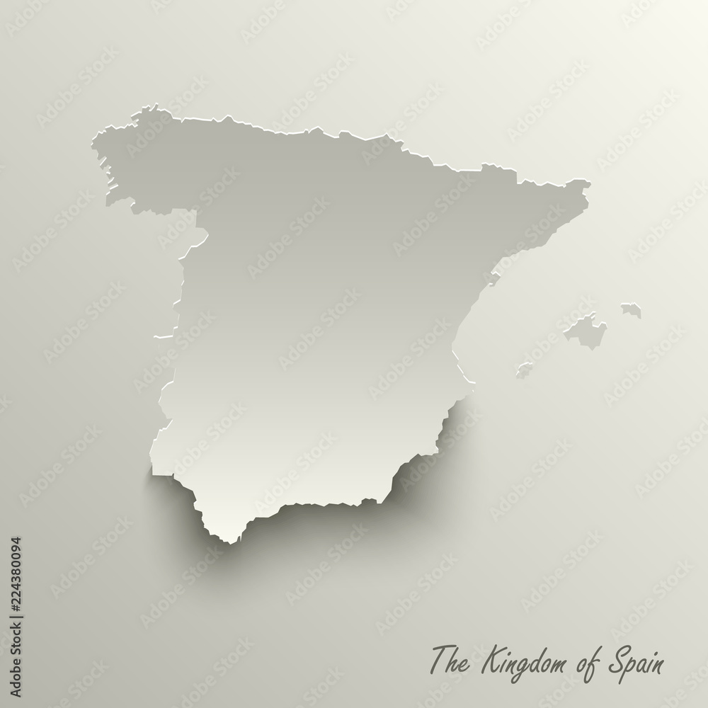 Abstract design map the Kingdom of Spain template