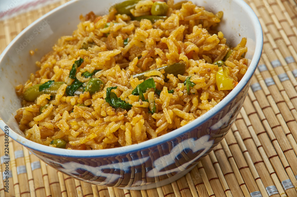 Achari Vegetable Pulao Achari Vegetable Pulao