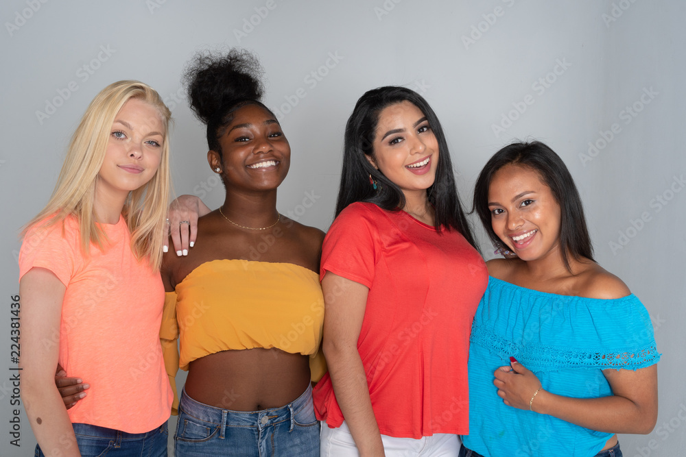 Group Of Four Teens Group Of Four Teens