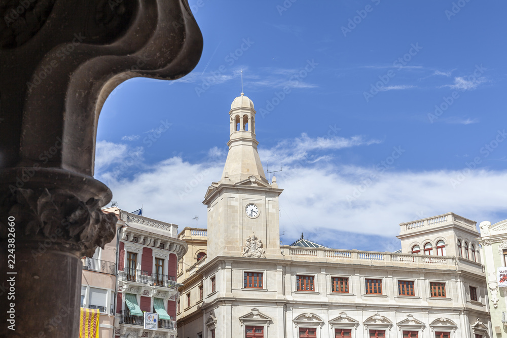 City hall, main square,Reus,Catalonia,Spain.