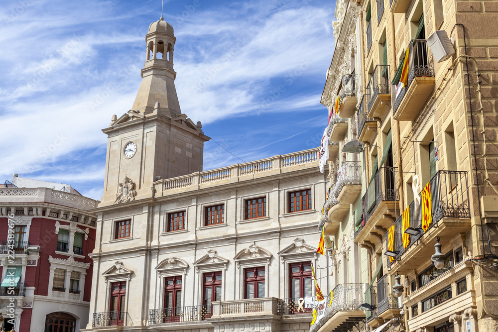Obraz premium City hall, main square,Reus,Catalonia,Spain.