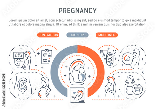Linear Banner of the Pregnancy.