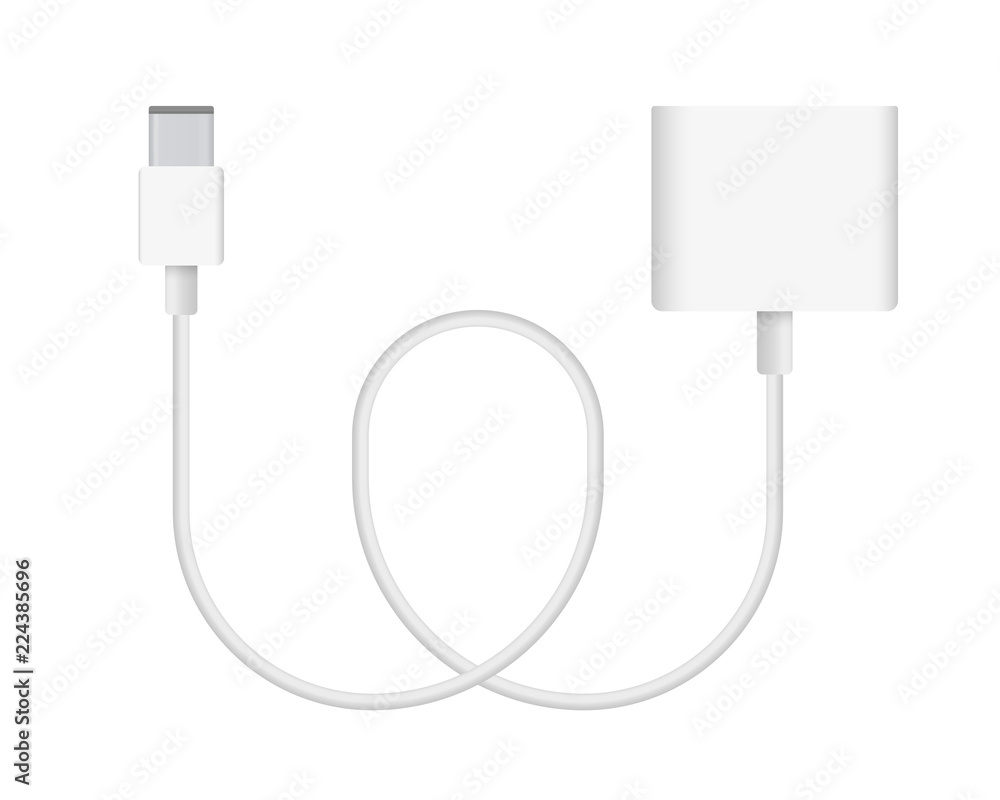 Vector Illustration of Cable