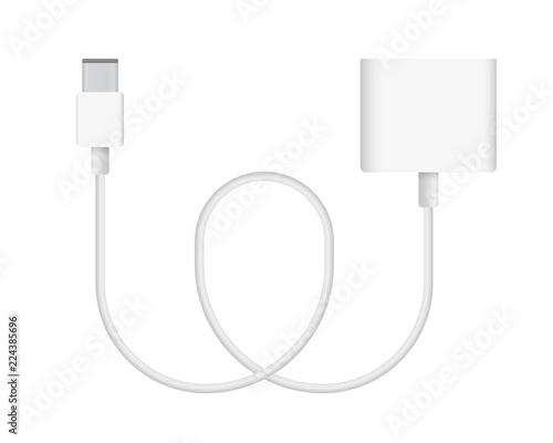 Vector Illustration of Cable