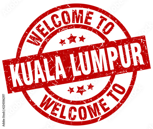 Photography welcome to Kuala Lumpur red stamp