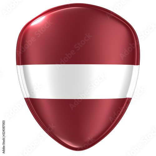 Free Download 3d rendering of a Latvia flag icon. - GFXLoad