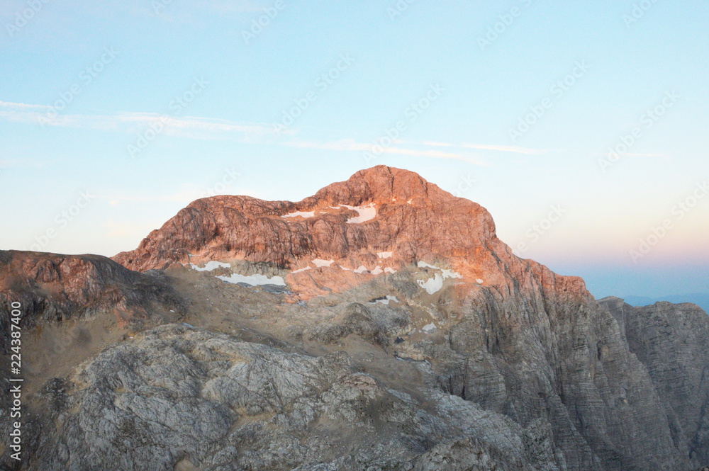 Fototapeta premium Triglav, Slovenia in the early morning light