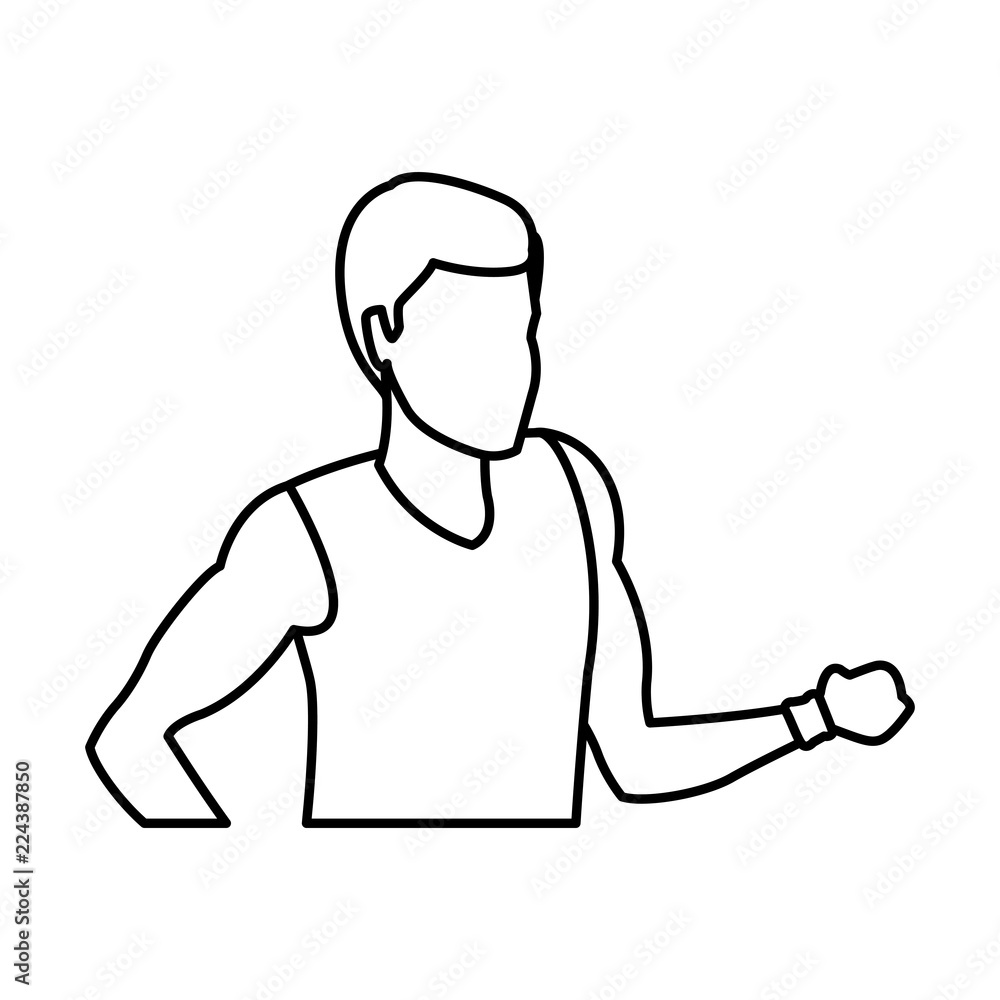 Man running avatar