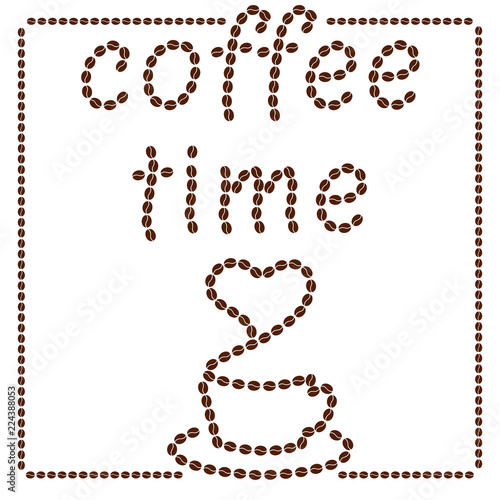 Coffee time illustration