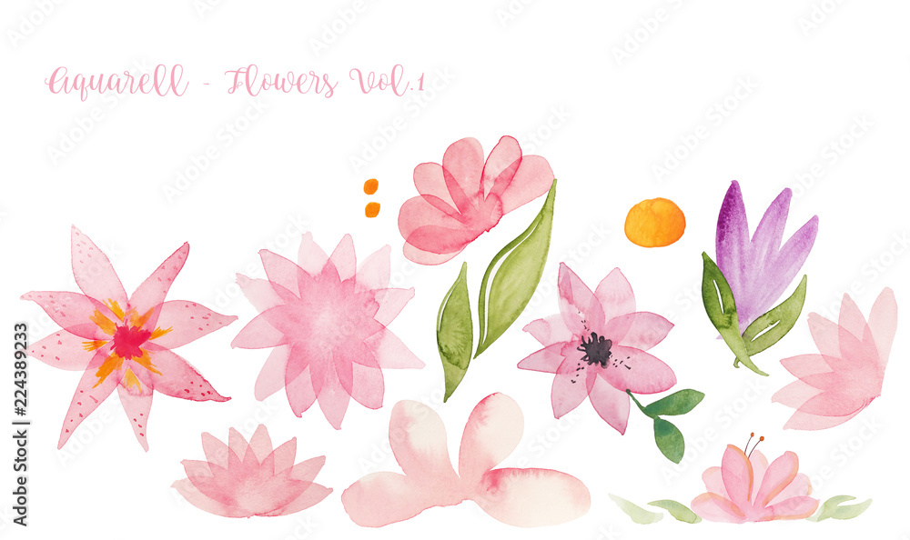 Aquarell Flowers Volume 1 Aquarell Flowers Volume 1
