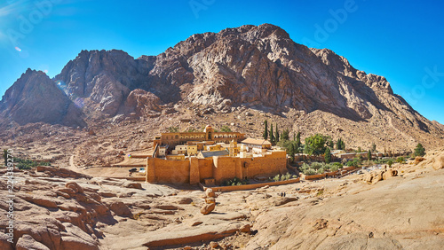 Slika na platnu Panorama of St Catherine Monastery, Sinai, Egypt