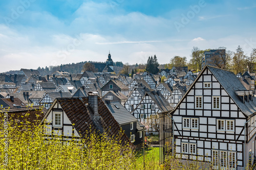 Historische Fachwerkhäuser in der Altstadt von Freudenberg in Nordrhein-Westfalen photo