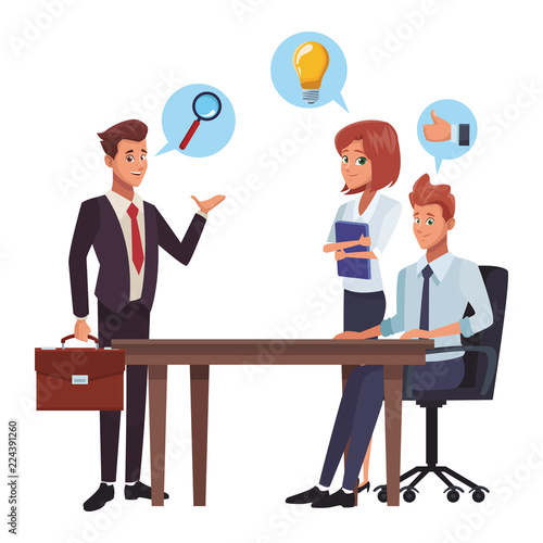 Business meeting cartoon