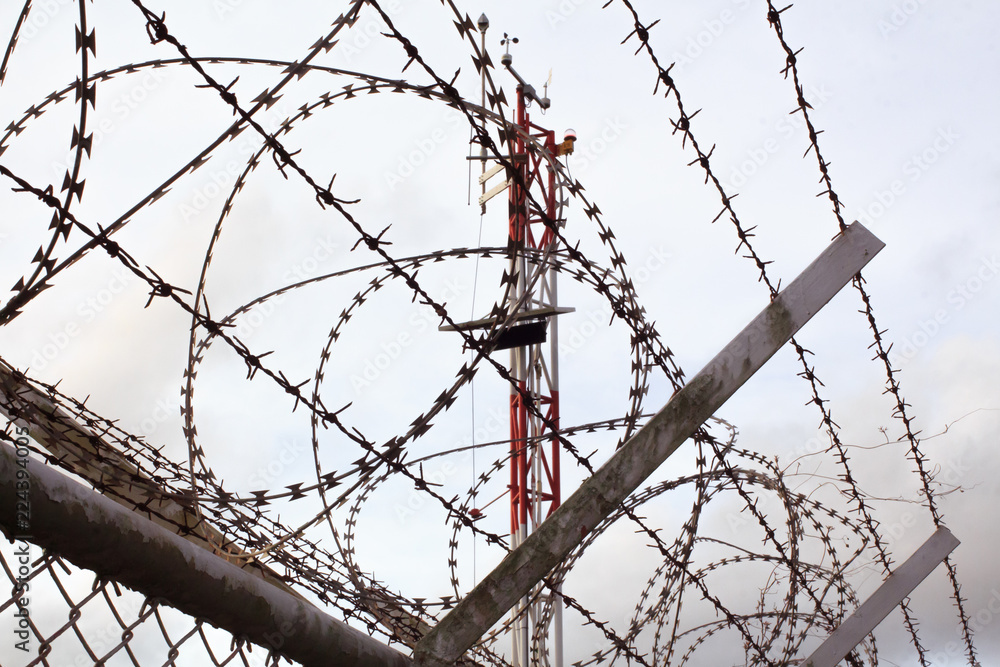 Background War Net Barrier Barbed Wire Conflict in Phuket Thailand Background War Net Barrier Barbed Wire Conflict in Phuket Thailand