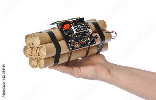 Plakat Hand with dynamite stick