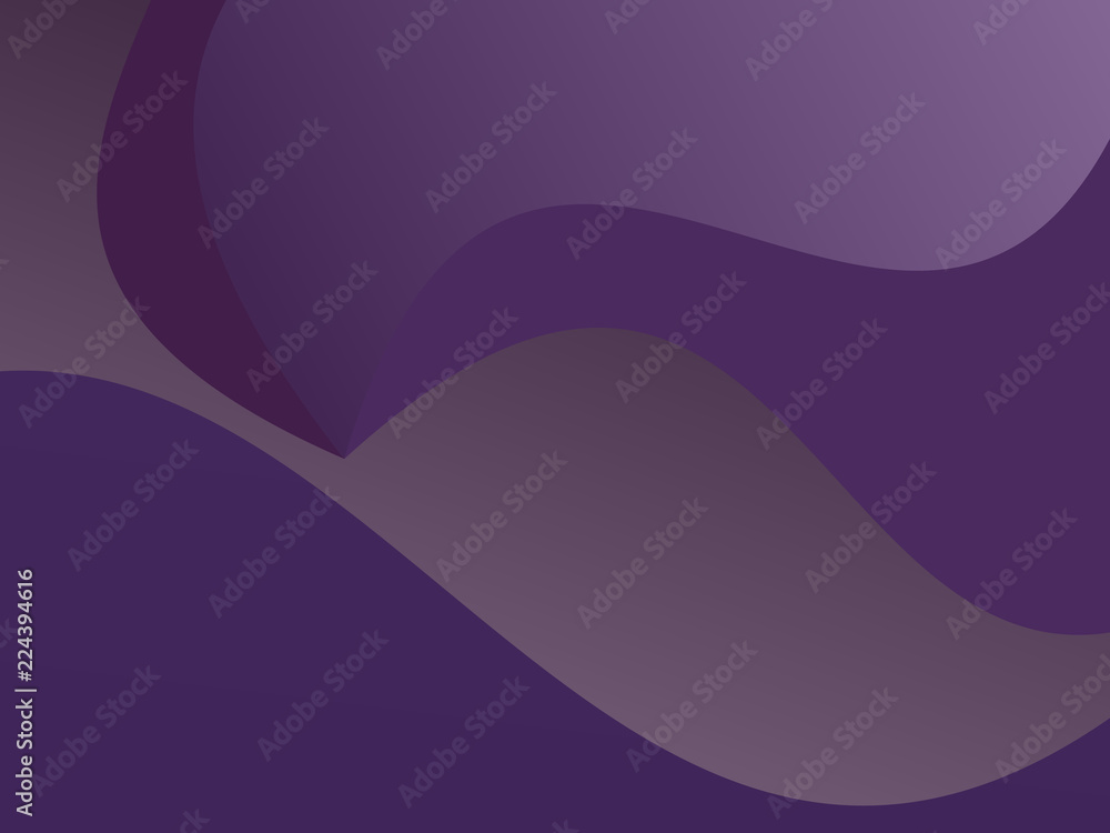 Obraz premium Elegant geometric pattern. The combination of wavy shapes of different shades of purple color. 