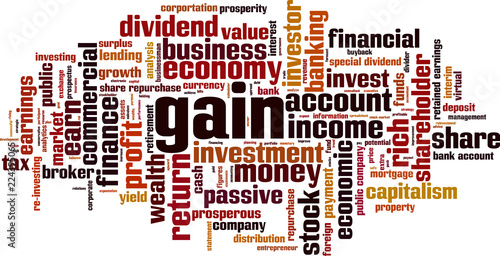 Gain word cloud