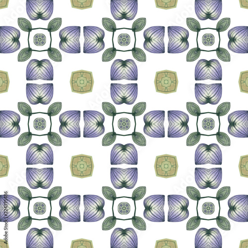 Stunning watercolor pattern for ceramic tiles and decoration