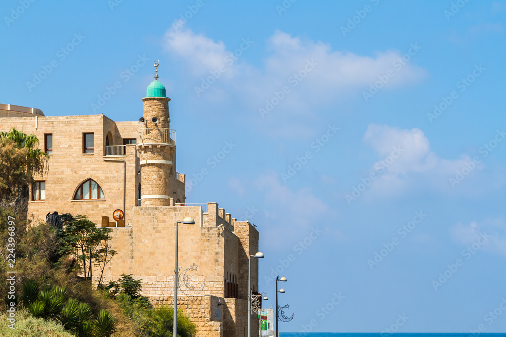 Al-Bahr Mosque or Sea Mosque in Old Jaffa, Israel