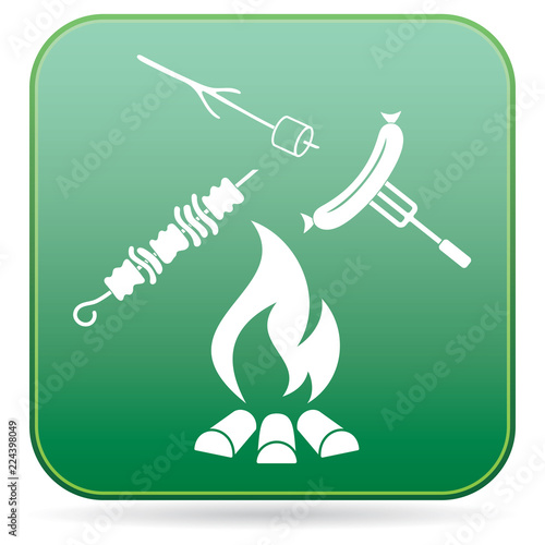 Grilled sausage, zephyr and  kebab icon