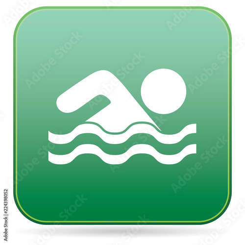 Swimming water sport icon