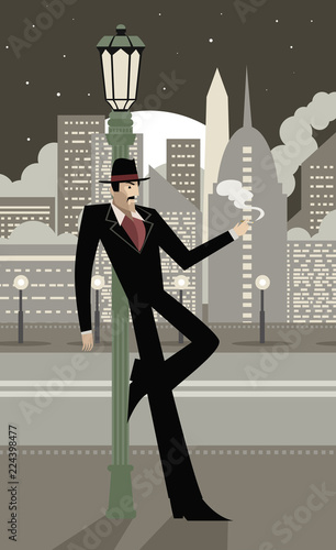 tango man smoking