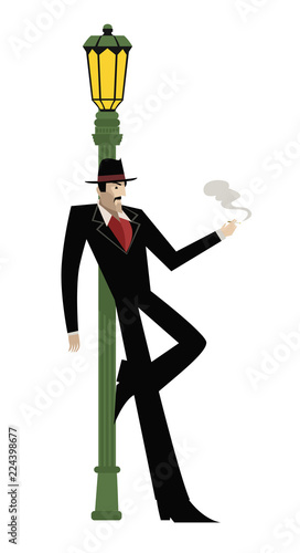 tango man smoking