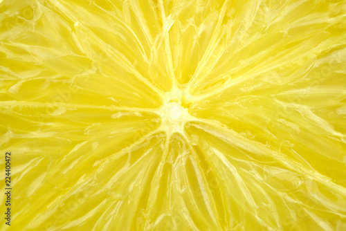 Macro detail of fresh juicy lemon