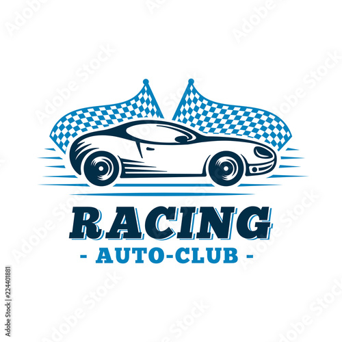 Sport Car. Racing Design Template. Vector And Illustrations.
