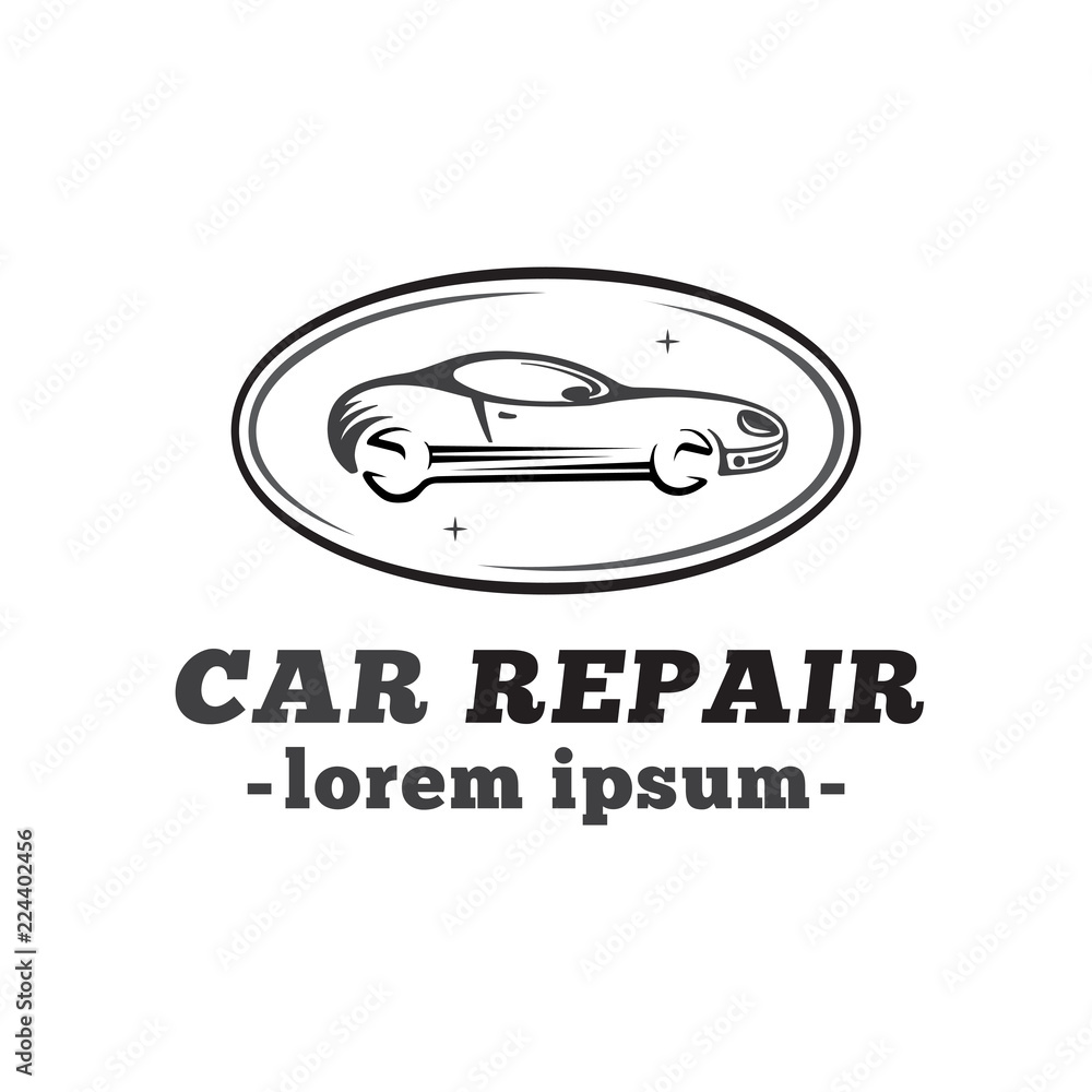 Car Repair Logo Design. Vector and illustrations.