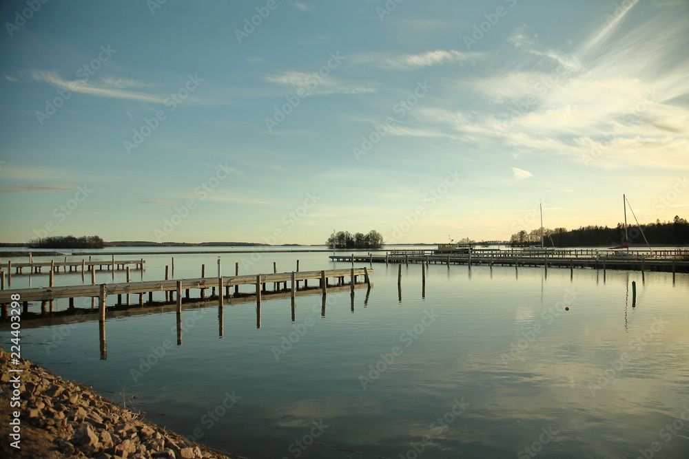 pier at sunset