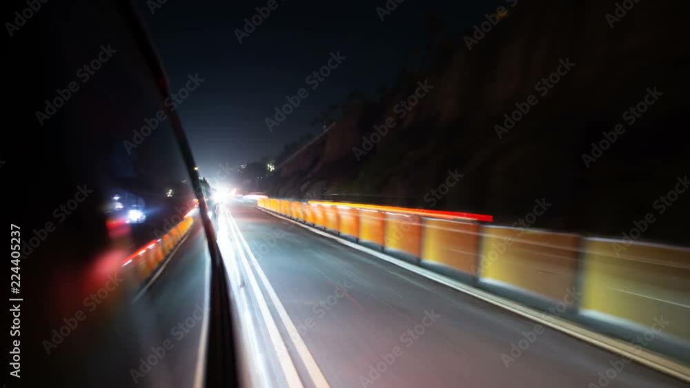 Driving Hyperlapse Rear View Window Reflections VJ Loop 05 Santa Monica PCH Freeway Driving Hyperlapse Rear View Window Reflections VJ Loop 05 Santa Monica PCH Freeway