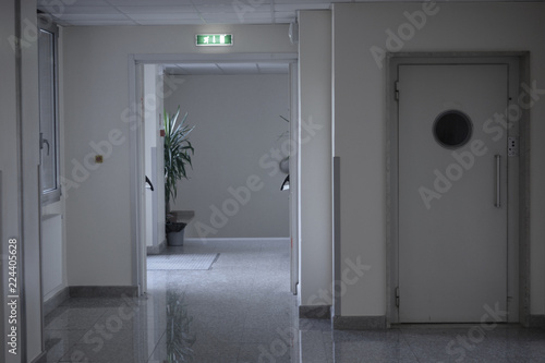 interiors of a deserted and silent hospital