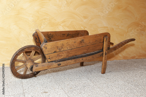 Ancient wooden barrow