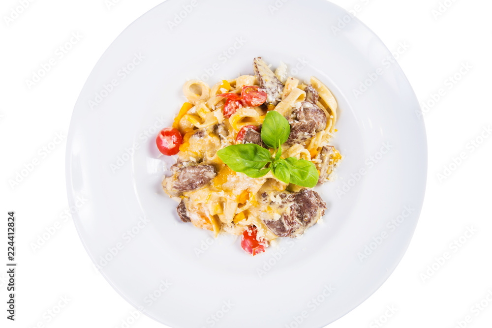 pasta with veal pasta with veal