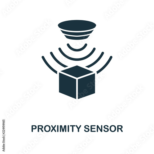 Proximity Sensor icon. Monochrome style design from sensors icon collection. UI and UX. Pixel perfect proximity sensor icon. For web design, apps, software, print usage.