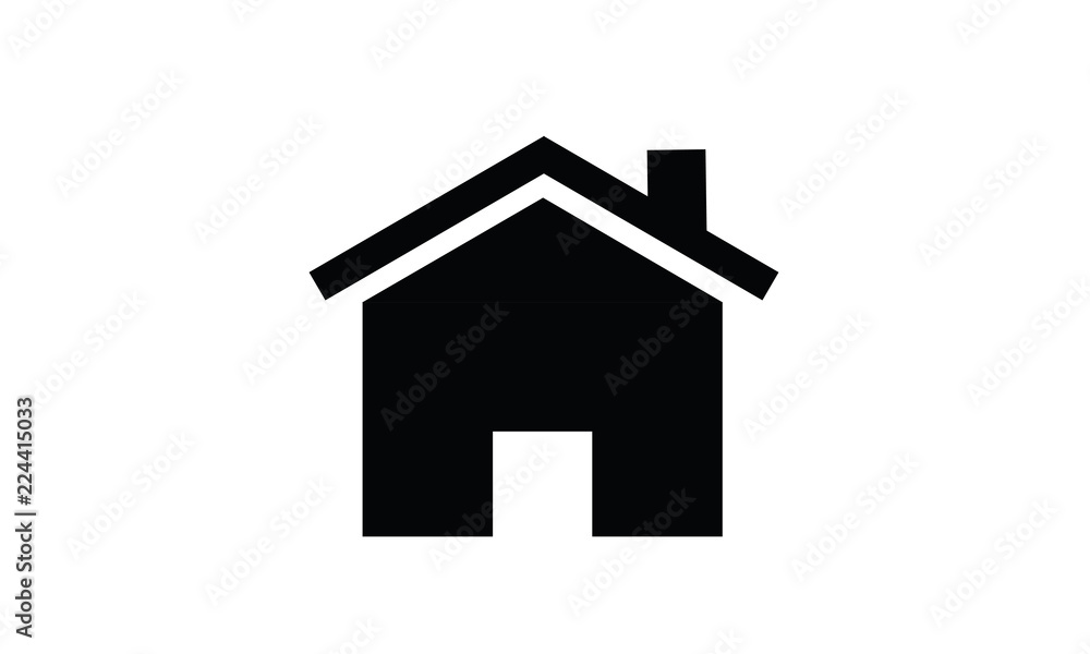 House or home symbol icon black vector sign living building shape real estate House or home symbol icon black vector sign living building shape real estate