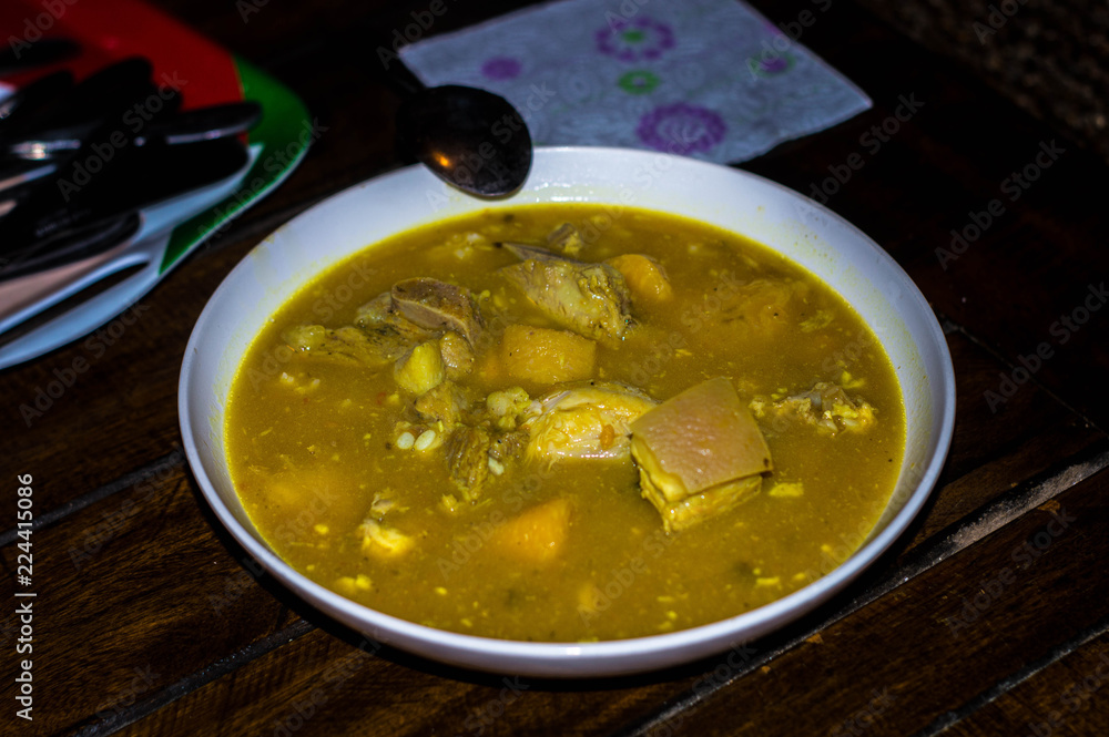 Plato de sancocho Plato de sancocho