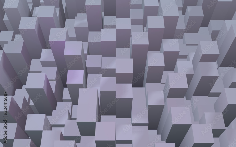 Abstract pink gray elegant cube geometric background. Chaotically advanced rectangular bars. 3D Rendering, 3D illustration Abstract pink gray elegant cube geometric background. Chaotically advanced rectangular bars. 3D Rendering, 3D illustration