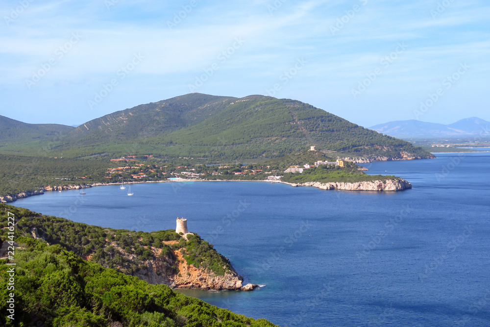 Blue bay at Capo Caccia, Sardinia, Italy