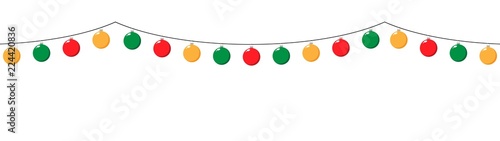 cartoon christmass ornament garland