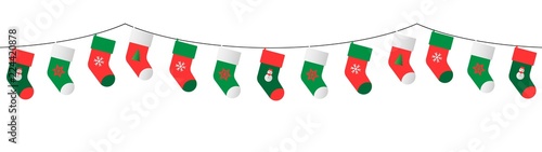 christmas stockings garland