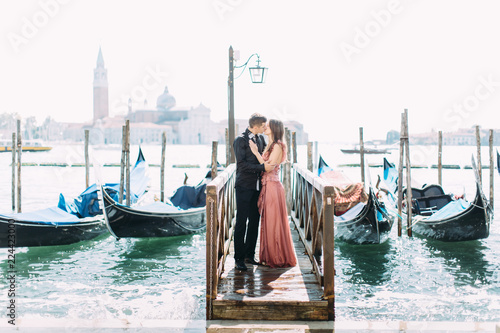Couple on a honeymoon in Venice © sofiko14