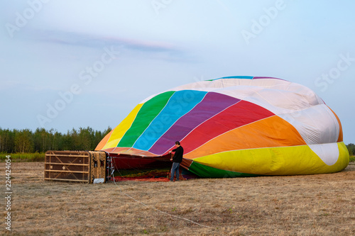 balloon preparation for takeoff