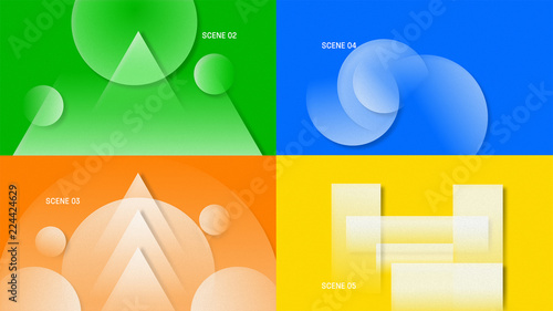 Geometric Shapes Opener Title