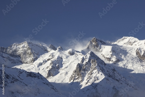 Mountain winter landscape. © explorich