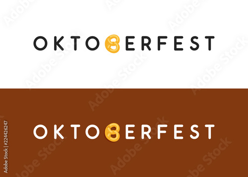 Oktoberfest typography logo...